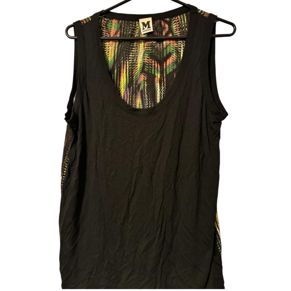 M Missoni Multicolor Sleeveless Tank Top – Vibrant Pattern, Size M